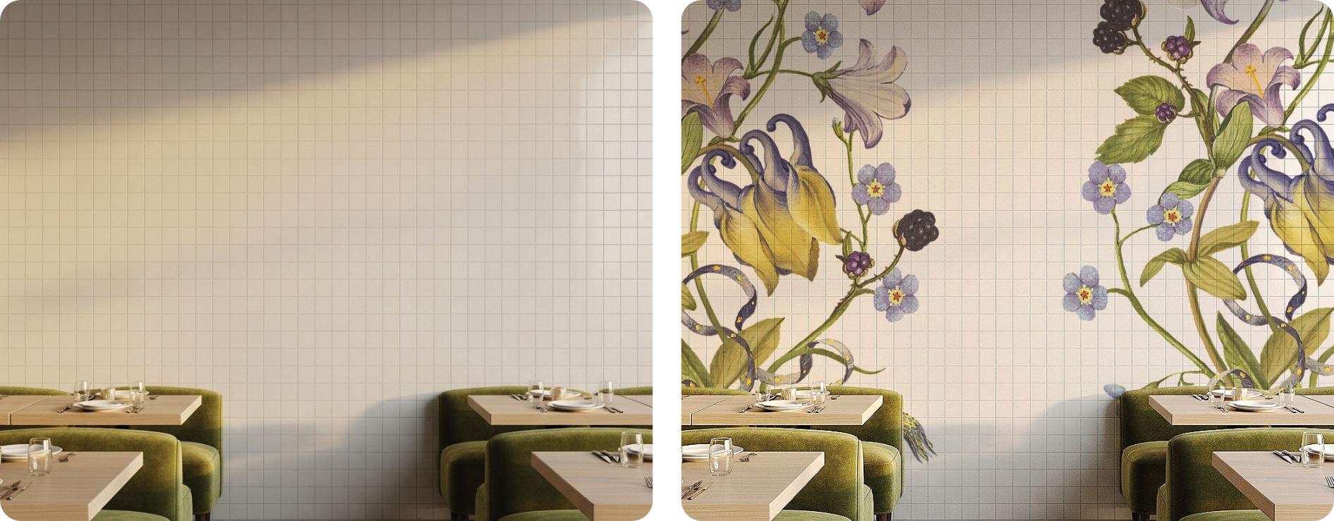Decorative Tile Wall